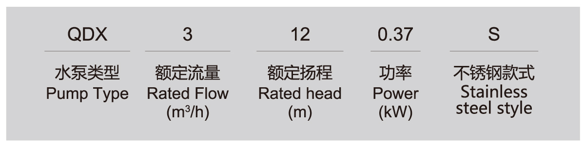 QDX-S series small submersible electric pump
