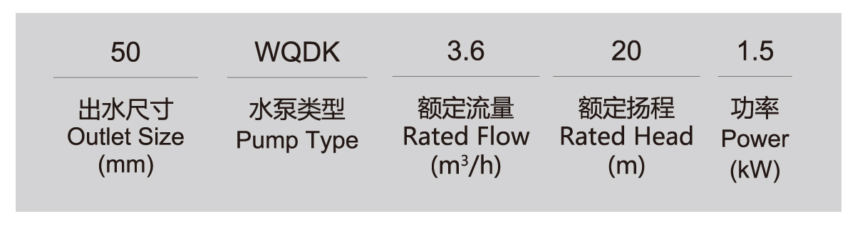 WQK series sewage submersible cutting electric pump