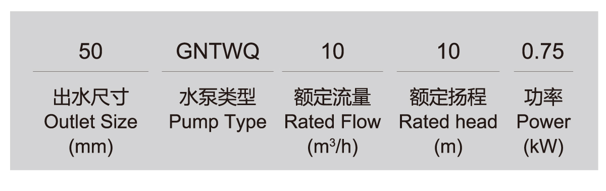 GNTWQ series two-pole motor sewage submersible cutting electric pump