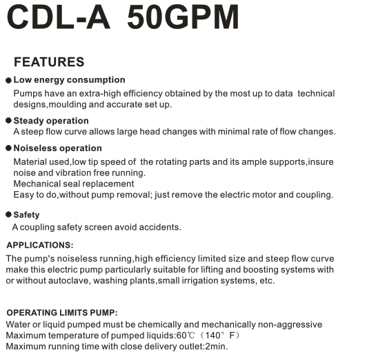 CDL-A 50GPM