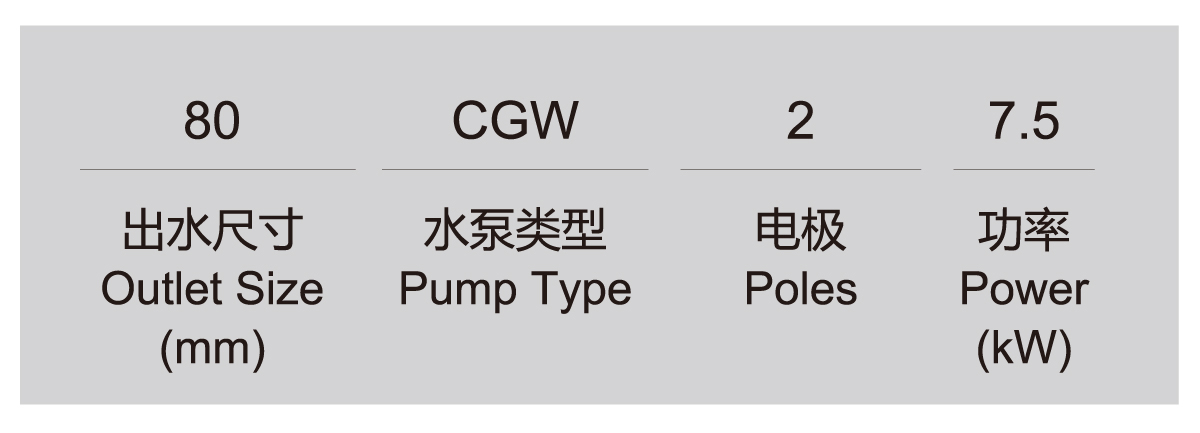 CGW series sewage pipeline pump