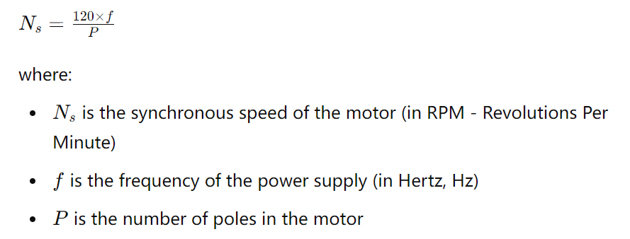 How can you determine the number of poles in a motor based on its speed?cid=5