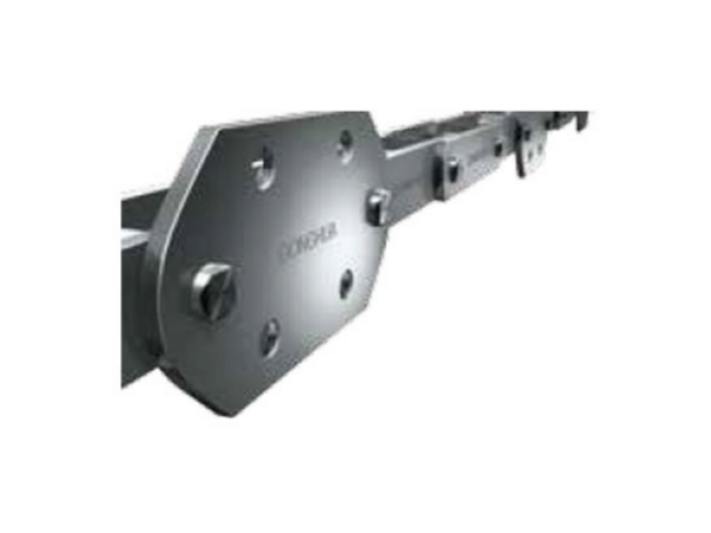 Bulk material conveyor chains